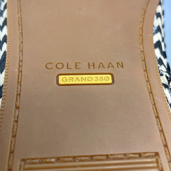 Cole Haan Leather Cloudfeel Knotted Espadrille 7.5 - Picture 11 of 12